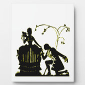 「私と結婚してくれない？」 シルエット フォトプラーク (正面)