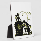 「私と結婚してくれない？」 シルエット フォトプラーク (側面)