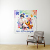 私と結婚してくれますか | アニメでの結婚プロポーズ タペストリー (インサイチュ)