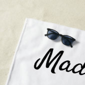 私と結婚してくれますか サイン ウェディング プロポーズ デコレーション ビーチタオル (インサイチュ)