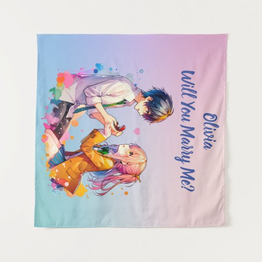 私と結婚してくれますか タペストリー (正面(横))