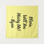 私と結婚してくれますか｜プロポーズ タペストリー (正面(横))