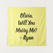 私と結婚してくれますか｜プロポーズ タペストリー (正面)