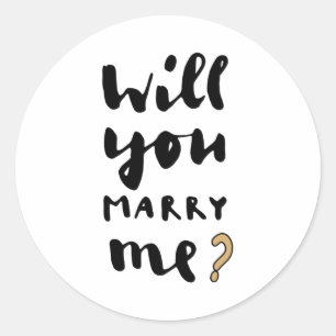 私と結婚してくれますか ラウンドシール