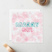 私と結婚してくれますか？愛する人 ノートカード (正面/裏面インサイチュ)