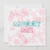 私と結婚してくれますか？愛する人 ノートカード (正面)