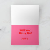 私と結婚してくれますか？ 招待状 (内部)