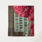 私と結婚してくれますか？ 結婚の申し込み タペストリー (正面)