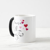 私と結婚してくれますか?隠されたメッセージ サプライズ プロポーズ モーフィングマグカップ (正面左)