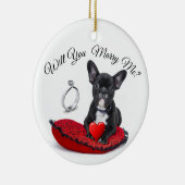 私と結婚してくれるセラミックオーナメント セラミックオーナメント (右)