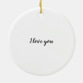 私と結婚してくれるセラミックオーナメント セラミックオーナメント (裏面)