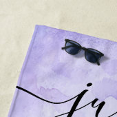 私と結婚してくれる?の結婚提案 ビーチタオル (インサイチュ)