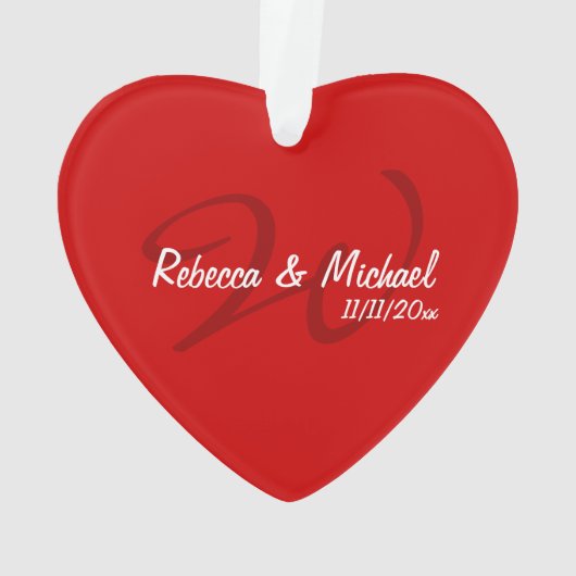 私と結婚してくれる？カスタマイズ オーナメント (裏面)