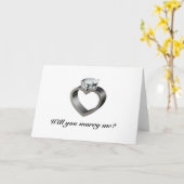 私と結婚してくれる？ カード (黄色い花)