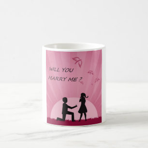 私と結婚してくれる? コーヒーマグカップ