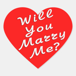 私と結婚してくれる？シール ハートシール