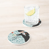 私と結婚してくれる?タキシードのコースター コースター (側面)