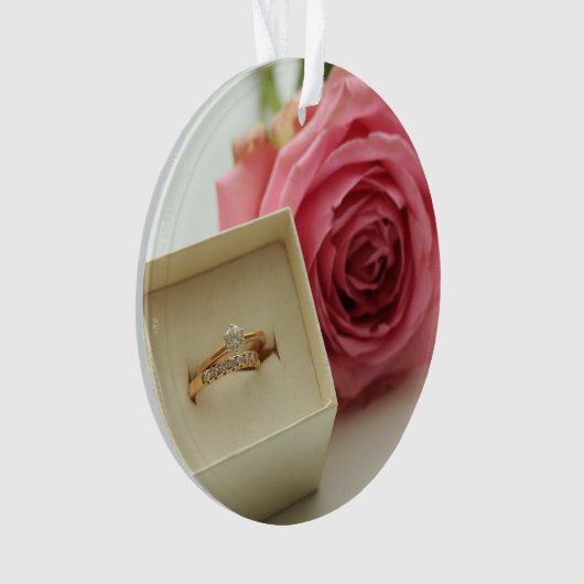 私と結婚してくれる?ダイヤモンドリングオーナメント オーナメント (正面)