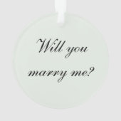 私と結婚してくれる?ダイヤモンドリングオーナメント オーナメント (裏面)