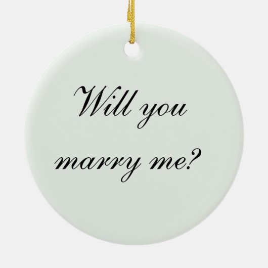 私と結婚してくれる?ダイヤモンドリングオーナメント セラミックオーナメント (裏面)