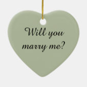 私と結婚してくれる？ダイヤモンドリングオーナメント セラミックオーナメント (裏面)