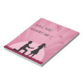 私と結婚してくれる？ ノートパッド (回転)