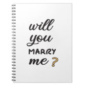 私と結婚してくれる？ ノートブック (正面)