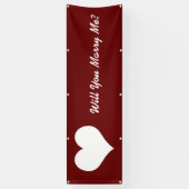 私と結婚してくれる？バナー 横断幕 (縦)