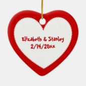 私と結婚してくれる?バレンタインのヘリコプターの愛 セラミックオーナメント (裏面)