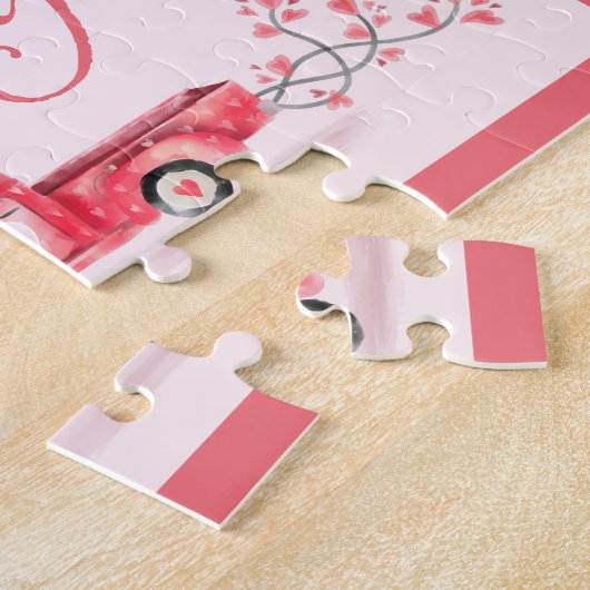 私と結婚してくれる?バレンタインの詩の提案写真 ジグソーパズル (側面)