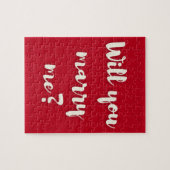 私と結婚してくれる？バレンタインジグソーパズル ジグソーパズル (横)