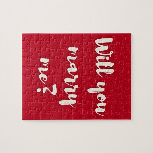 私と結婚してくれる？バレンタインジグソーパズル ジグソーパズル (横)