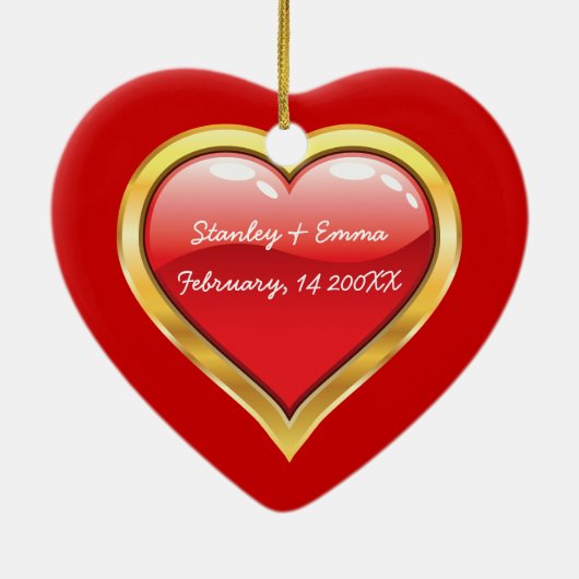 私と結婚してくれる?バレンタイン セラミックオーナメント (裏面)