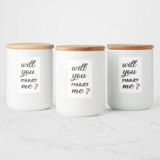 私と結婚してくれる？ フードラベル (ボトル)