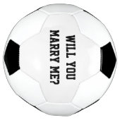 私と結婚してくれる？プロポーショ結婚ンサッカーボール サッカーボール (回転)