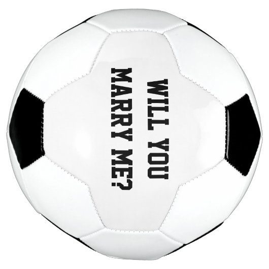 私と結婚してくれる？プロポーショ結婚ンサッカーボール サッカーボール (回転)