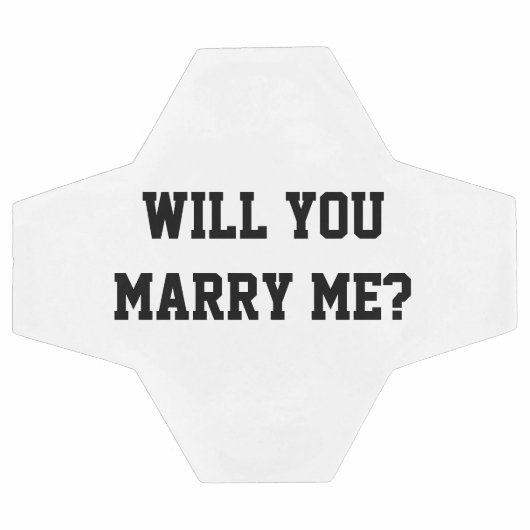 私と結婚してくれる？プロポーショ結婚ンサッカーボール サッカーボール (フラット)