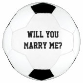 私と結婚してくれる？プロポーショ結婚ンサッカーボール サッカーボール (正面)
