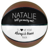 私と結婚してくれる？プロポーズスポーツ バスケットボール (正面)