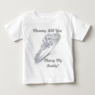 私と結婚してくれる? ベビーTシャツ