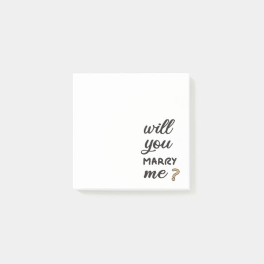 私と結婚してくれる？ ポストイット (正面)