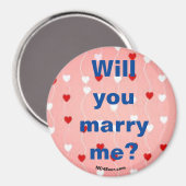 私と結婚してくれる?マグネット マグネット (正面/裏面)