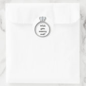 私と結婚してくれる? ラウンドシール (バッグ)