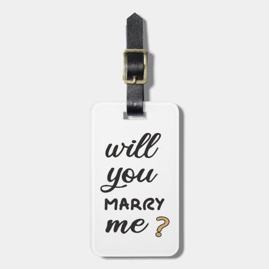 私と結婚してくれる？ ラゲッジタグ (正面縦)