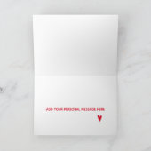 私と結婚してくれる？ロマンチックなスクリプトタイポグラフィレッド カード (内部)