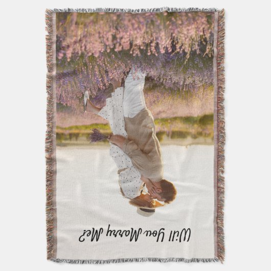 私と結婚してくれる？提案写真 スローブランケット (正面縦)