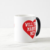 私と結婚してくれる?提案魔法Mug モーフィングマグカップ (正面右)