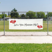 私と結婚してくれる？ 横断幕 (インサイチュ)