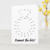 私と結婚してくれる？点を結べ！ カード (黄色い花)