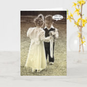 私と結婚してくれる?結婚の提案 カード (黄色い花)